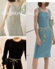 TeeYee Women PU Leather Exotic Knitted Waist Belt/Rope/Chain with Tassel