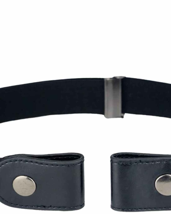 No Buckle Women/Men Stretch Belt, Invisible Elastic Belt for Jeans Pants Dresses