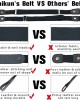 No Buckle Women/Men Stretch Belt, Invisible Elastic Belt for Jeans Pants Dresses