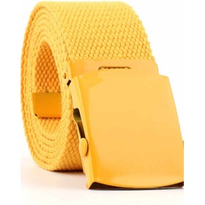 Womens Canvas Belts Nylon Military Tactical Wrap Belt With Medal Buckle Candy color