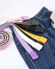 Womens Canvas Belts Nylon Military Tactical Wrap Belt With Medal Buckle Candy color