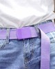 Womens Canvas Belts Nylon Military Tactical Wrap Belt With Medal Buckle Candy color