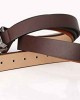 Western-Leather-Belts-Women Vintage Waist-Belts with Hollow Out Flower Buckle