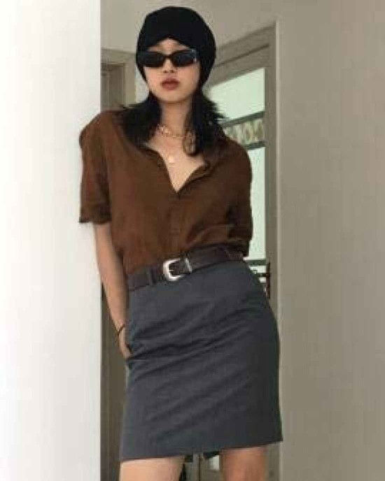 Western-Leather-Belts-Women Vintage Waist-Belts with Hollow Out Flower Buckle