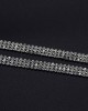 AUEAR, Fashion Silver Crystal Waist Buckle Belt Metal Chain Dress Belt Rhinestone Chain for Women Wedding Party Decor