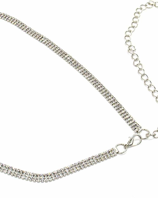 AUEAR, Fashion Silver Crystal Waist Buckle Belt Metal Chain Dress Belt Rhinestone Chain for Women Wedding Party Decor