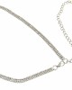 AUEAR, Fashion Silver Crystal Waist Buckle Belt Metal Chain Dress Belt Rhinestone Chain for Women Wedding Party Decor