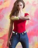 4 Pieces No Buckle Stretch Belt Buckless Belt Invisible Elastic Belt Unisex for Jeans Pants (Color 4)