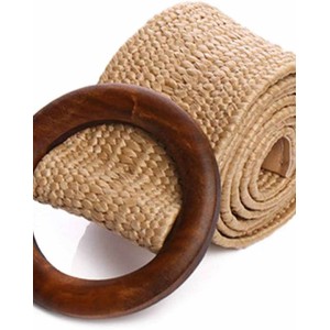 Womens Braided Vintage Wide Elastic Stretch Waist Belt Retro Cinch Belt Braided Belt for Women Lady apricot (35in)