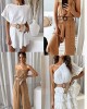 Womens Braided Vintage Wide Elastic Stretch Waist Belt Retro Cinch Belt Braided Belt for Women Lady apricot (35in)