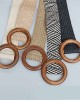 Womens Braided Vintage Wide Elastic Stretch Waist Belt Retro Cinch Belt Braided Belt for Women Lady apricot (35in)