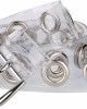 Plastic-Grommet-Belt Clear-Waist-Belt with Pin-Buckle for Women