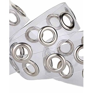 Plastic-Grommet-Belt Clear-Waist-Belt with Pin-Buckle for Women
