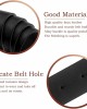 Udekit Women's PU Leather Belt Double O Ring Soft Faux Leather Waist Belt