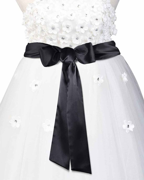 Wedding Ribbon Belt Satin Sash Belt Bridal Dress Sash Simple Classic Bridal Belts