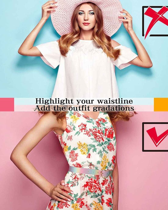 Rainbow Belt PU Leather Waist Belt Women Girls Glitter Belt with Heart Buckle Adjustable Shiny Dress Belt for Teen Kids