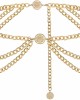YooAi Multilayer Chain Belt for Women Metal Waist Belt Boho Sunflower Belly Chain