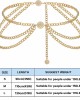 YooAi Multilayer Chain Belt for Women Metal Waist Belt Boho Sunflower Belly Chain