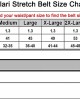 Falari Men Women Multicolored Elastic Stretch Braided Belt Canvas Fabric Woven No Holes Belt