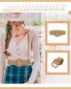 Women Belt - Straw Woven Elastic Braided Stretch Wide Waist Belts for Women Dresses with Buckle