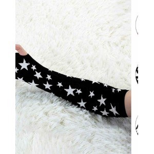 Allegra K Women's Arm Warmers Winter Knitted Elbow Long Cosplay Costume Fingerless Gloves