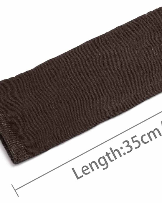 Allegra K Ladies Fall Knitted Arm Warmmers Thumbhole Long Fingerless Gloves Pair