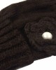 Wrapables Ribbed Arm Warmers/Fingerless Gloves with Floral Accent