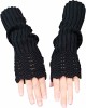Novawo Women's Scale Design Winter Warm Knitted Long Arm Warmers Gloves Mittens