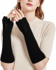 Novawo Women's Scale Design Winter Warm Knitted Long Arm Warmers Gloves Mittens