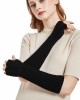 Novawo Women's Scale Design Winter Warm Knitted Long Arm Warmers Gloves Mittens