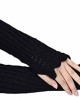Novawo Women's Scale Design Winter Warm Knitted Long Arm Warmers Gloves Mittens