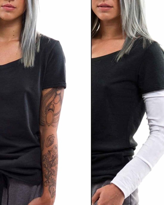 Derivative Arm Sleeves for Fashion & Sports | Soft Stretch Cotton Knit Arm Warmers for Men Women & Kids