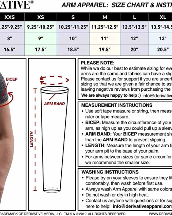 Derivative Arm Sleeves for Fashion & Sports | Soft Stretch Cotton Knit Arm Warmers for Men Women & Kids