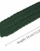 Allegra K Women's Fingerless Glove Winter Knit Thumb Elbow Length Arm Warmers