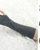 uxcell Woman Elastic Fingerless Elbow Length Arm Hand Warmers Gloves 1 Pairs