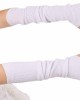 Lotus Leaf Edge Style Fingerless Elastic Stretch Arm Winter Warmer Long Arm Sleeve for Ladies Women Girl