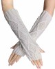 Colorful House Fingerless Thumb Hole Long Gloves Mittens Winter Arm Warmer