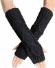 Colorful House Fingerless Thumb Hole Long Gloves Mittens Winter Arm Warmer