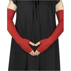 Dahlia Womens Cold Weather Arm Warmers - Elbow Length & Upper Arm Length