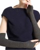 Ayliss Women Arm Warmer Stretchy Cotton Long Sleeve Fingerless Thumb Hole Gloves