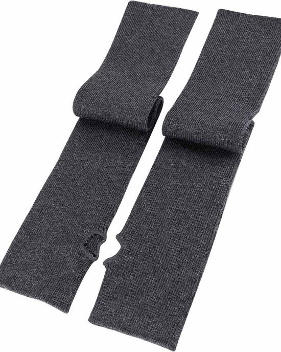Ayliss Women Arm Warmer Stretchy Cotton Long Sleeve Fingerless Thumb Hole Gloves