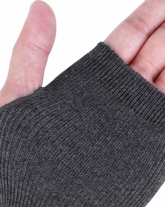 Ayliss Women Arm Warmer Stretchy Cotton Long Sleeve Fingerless Thumb Hole Gloves