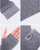 Bememo 4 Pairs Punk Gothic Long Fingerless Gloves Knitted Arm Warmer Elbow Length Gloves Thumb Hole Gloves