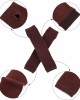 Bememo 4 Pairs Punk Gothic Long Fingerless Gloves Halloween Knitted Arm Warmer Elbow Length Gloves Thumb Hole Gloves