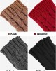 Bememo 4 Pairs Women Long Fingerless Gloves Winter Mitten Arm Gloves with Thumb Hole