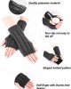 Bememo 4 Pairs Women Long Fingerless Gloves Winter Mitten Arm Gloves with Thumb Hole