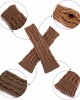 Bememo 4 Pairs Women Long Fingerless Gloves Winter Mitten Arm Gloves with Thumb Hole