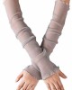 POSMA CS032Women Girls UV Protecion Long Lace Fingerless Gloves Sunblock Arm Sleeves- Six Color Bundle Set
