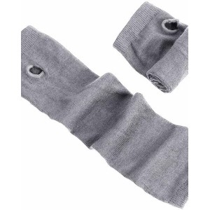 Fingerless Elastic Arm Sleeve Winter Warmer Armsleeve Cuff for Ladies Women Girl Color Light Grey