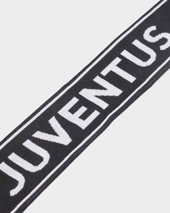 adidas unisex-adult Juventus Scarf Black/White/Pyrite OSFM